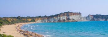 Gerakas beach in Vassilikos on Zakynthos island