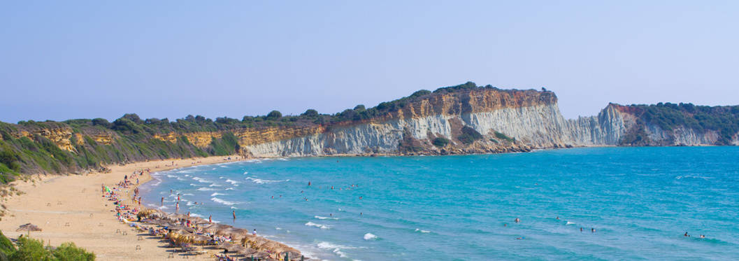 Gerakas beach in Vassilikos on Zakynthos island