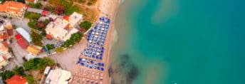 Alykes beach on Zakynthos island, Greece
