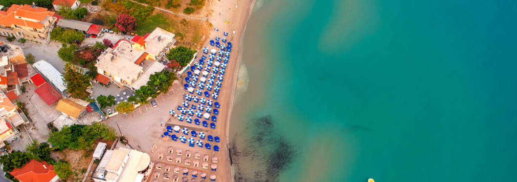 Alykes beach on Zakynthos island, Greece