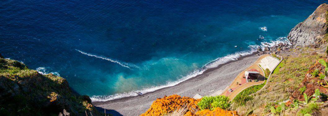 one of the beaches of Madeira - Ponta do Garajau