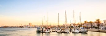 Marina on Arade River in Portimao, Portugal